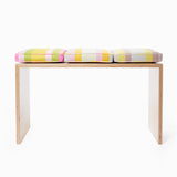 Large Bench Desk with cushions. Shown here from left to right: Pond, Dusky Garden, Magic Hour. Cushions sold separately.