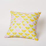 Triangle Print Pillow in Skydance.