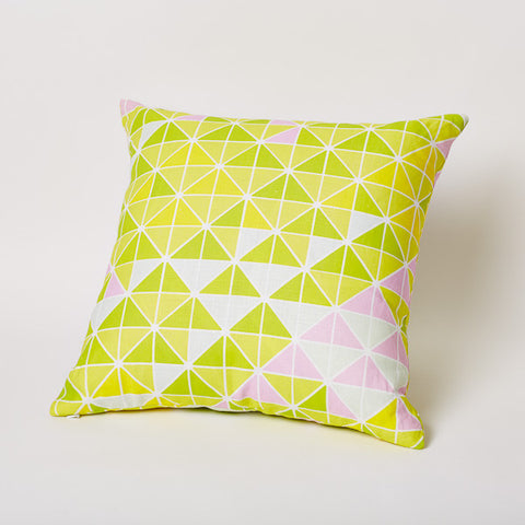 Triangle Print Pillow in Lilly.